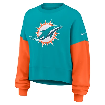 Miami Dolphins Women's Nike NFL Pullover Crew