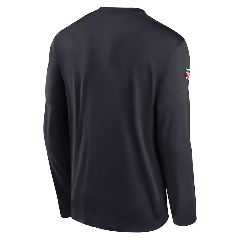 Houston Texans Alt Legend Small Logo Men's Nike Dri-FIT NFL Long-Sleeve T-Shirt