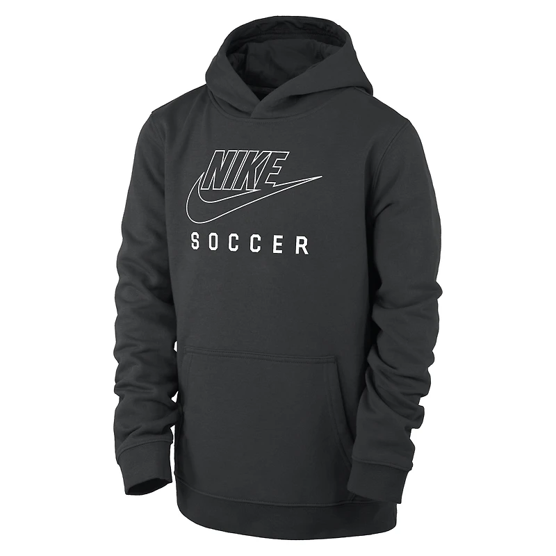 Nike Swoosh Club Fleece Big Kids' Soccer Pullover Hoodie