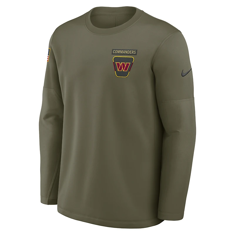 Washington Commanders Salute to Service Sideline Triumphant Win Coach Men's Nike NFL Pullover Crew