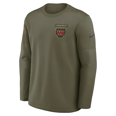 Washington Commanders Salute to Service Sideline Triumphant Win Coach Men's Nike NFL Pullover Crew
