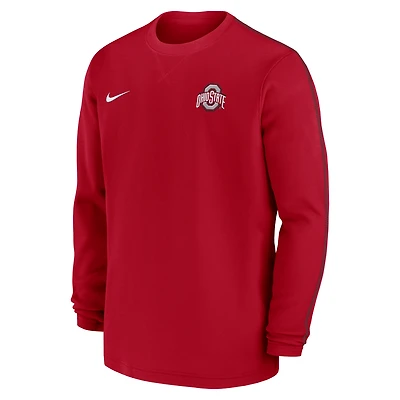 Ohio State Buckeyes Sideline Coach Men's Nike College Long-Sleeve Top