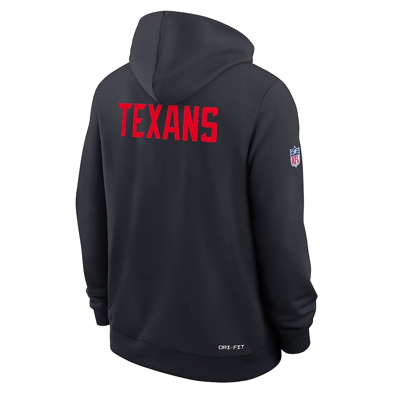 Houston Texans Initial Home Sideline Men's Nike Dri-FIT NFL Pullover Hoodie