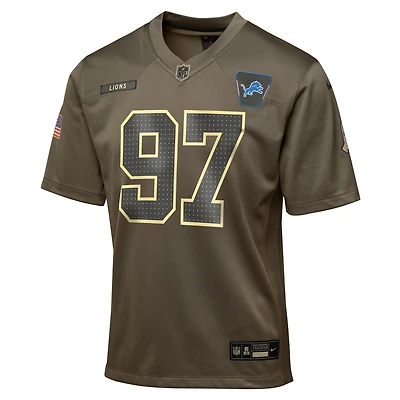 Aidan Hutchinson Detroit Lions Salute to Service Big Kids’ Nike NFL Game Jersey