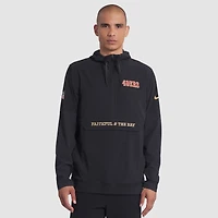 San Francisco 49ers Rivalries Collection Sideline Anorak Men's Nike NFL 1/2-Zip Hooded Jacket