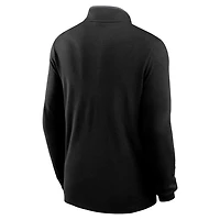 Carolina Panthers Logo Victory Men's Nike Dri-FIT NFL 1/2-Zip Long-Sleeve Top
