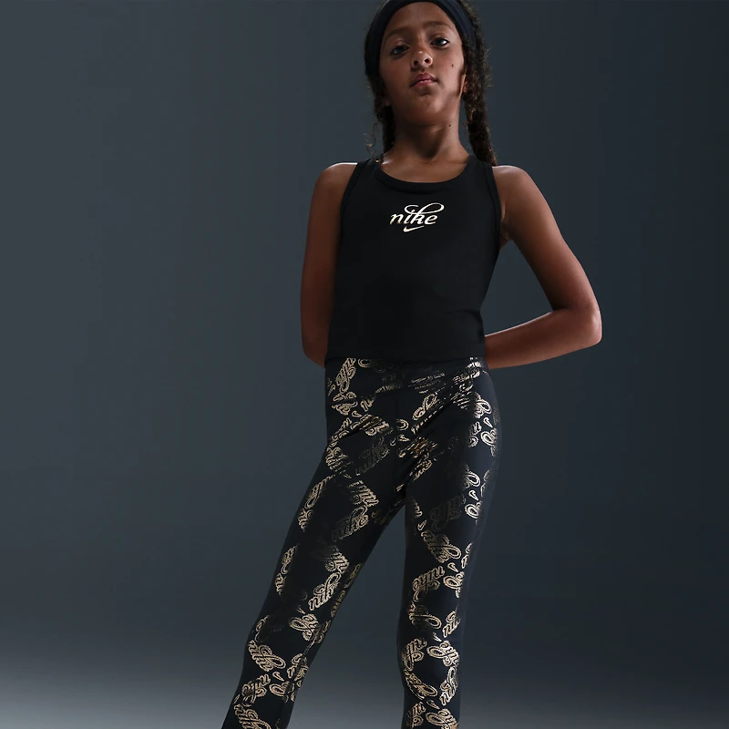 Nike One Big Kids' (Girls') Dri-FIT Printed Leggings