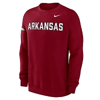 Arkansas Club Fleece Men's Nike College Crew-Neck Sweatshirt