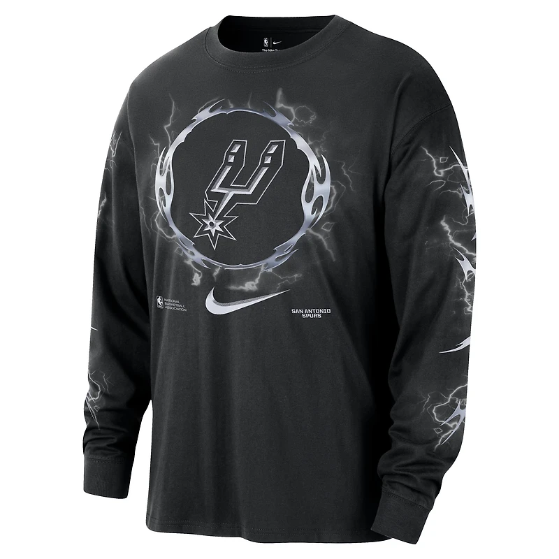 San Antonio Spurs Courtside Men's Nike NBA Long-Sleeve T-Shirt
