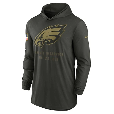 Philadelphia Eagles Salute to Service Sideline Men’s Nike Dri-FIT NFL Long-Sleeve Hooded Top