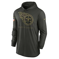 Tennessee Titans Salute to Service Sideline Men’s Nike Dri-FIT NFL Long-Sleeve Hooded Top