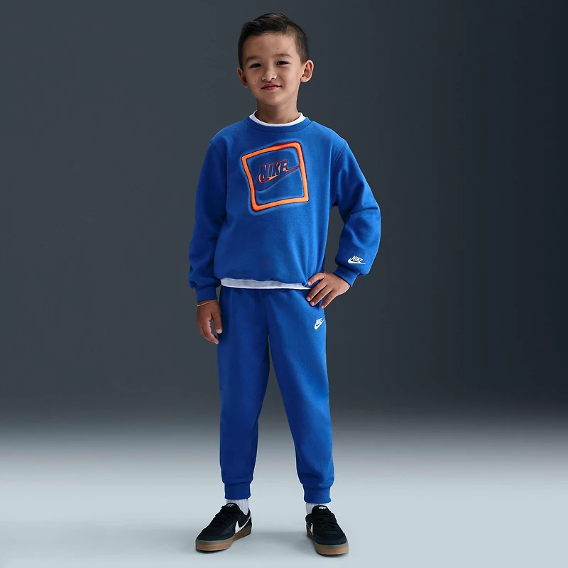 Nike Glow With Me Little Kids' Lightweight Fleece 2-Piece Crew Set