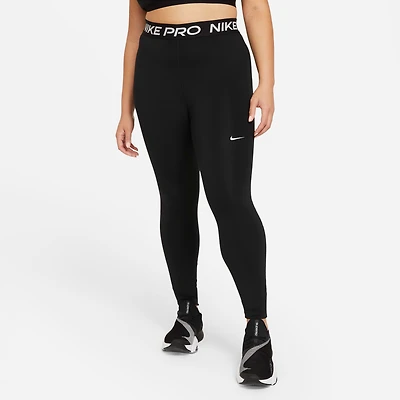 Nike Pro Women's Mid-Rise Mesh-Paneled Leggings