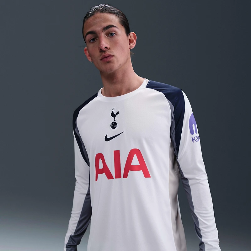 Tottenham Hotspur 2025/26 Stadium Home Men's Nike Dri-FIT Soccer Replica Long-Sleeve Jersey