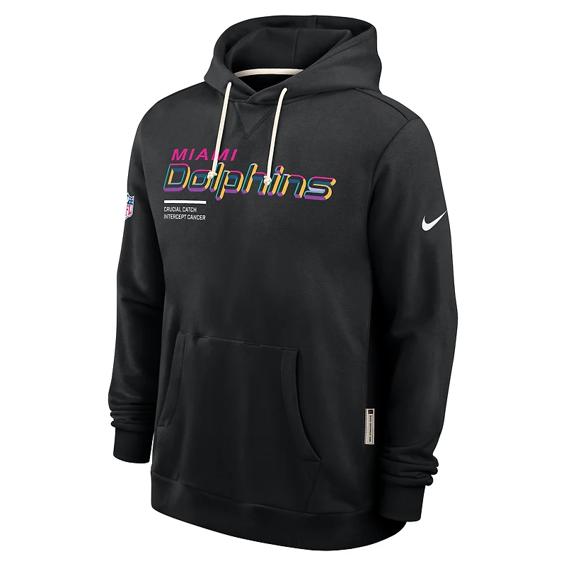 Miami Dolphins Crucial Catch Sideline Men's Nike Dri-FIT NFL Pullover Hoodie
