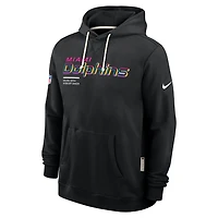 Miami Dolphins Crucial Catch Sideline Men's Nike Dri-FIT NFL Pullover Hoodie