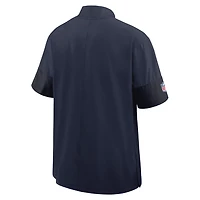 Dallas Cowboys Sideline Coach Men's Nike NFL 1/2-Zip Short-Sleeve Jacket