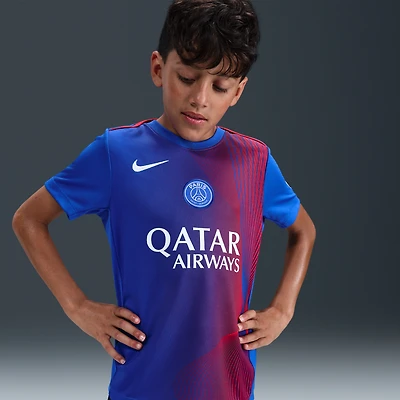 Paris Saint-Germain Academy Pro Third Big Kids' Nike Dri-FIT Soccer Pre-Match Top