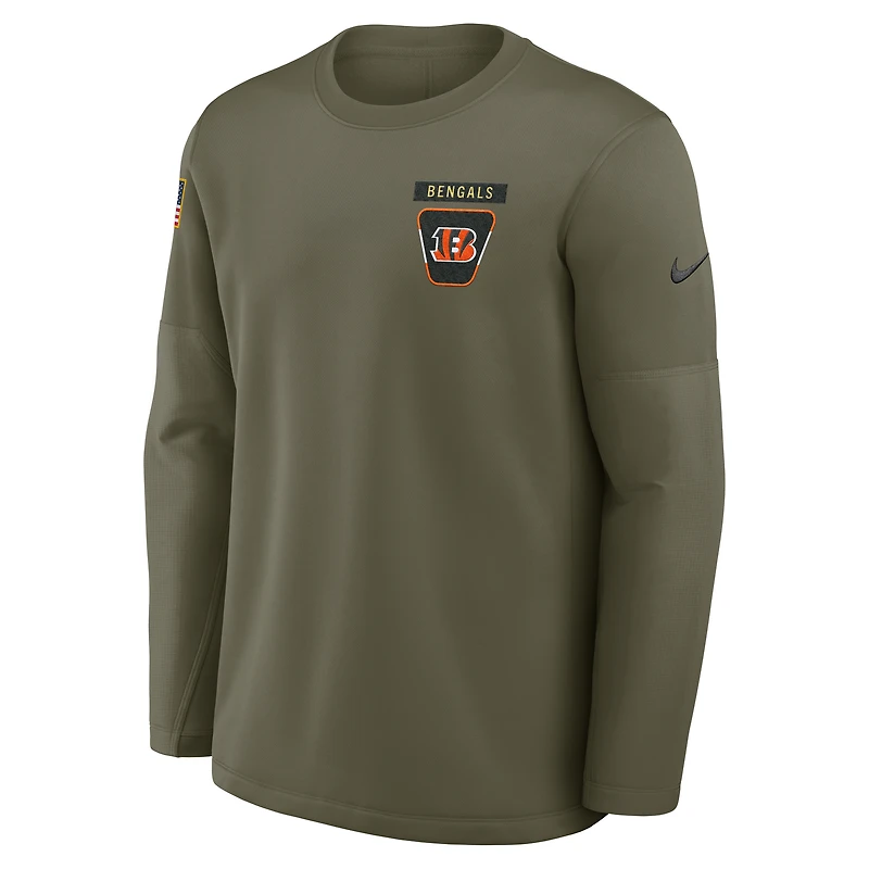 Cincinnati Bengals Salute to Service Sideline Triumphant Win Coach Men's Nike NFL Pullover Crew