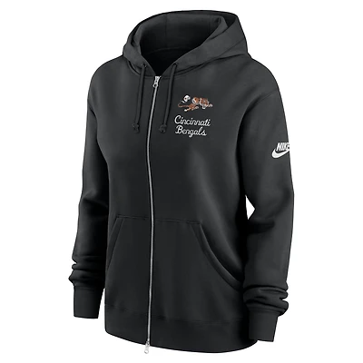 Cincinnati Bengals Phoenix Rewind Women's Nike NFL Full-Zip Hoodie
