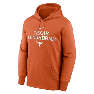 Texas Team Stacked Men’s Nike Therma College Pullover Hoodie
