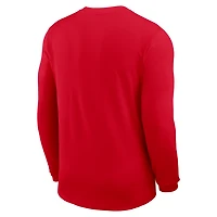 Ohio State Sideline Coach Men's Nike Dri-FIT College Long-Sleeve Top
