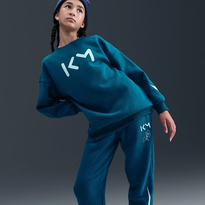 Kylian Mbappé Club Fleece Big Kids' Nike Soccer Joggers