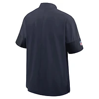 Chicago Bears Sideline Coach Men's Nike NFL 1/2-Zip Short-Sleeve Jacket