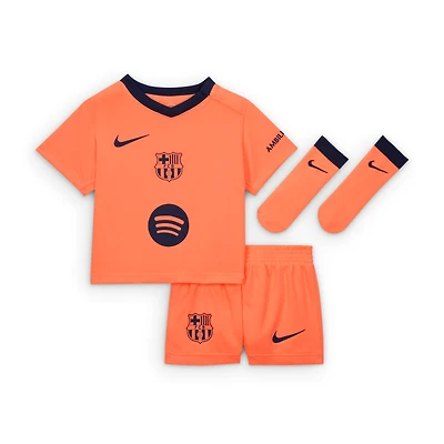 FC Barcelona 2025/26 Stadium Third Baby/Toddler Nike Total 90 Soccer Replica 3-Piece Kit