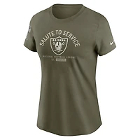 Las Vegas Raiders Salute to Service Sideline Women's Nike NFL T-Shirt