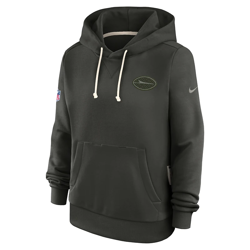 New York Jets Rivalries Collection Sideline Women's Nike Dri-FIT NFL Pullover Hoodie