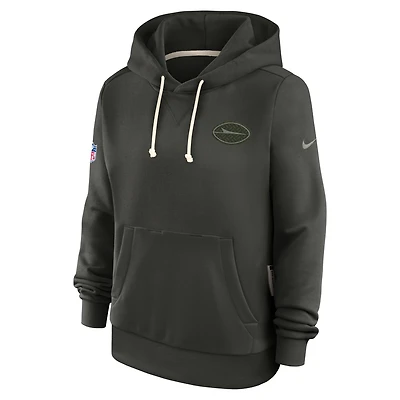 New York Jets Rivalries Collection Sideline Women's Nike Dri-FIT NFL Pullover Hoodie