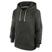 New York Jets Rivalries Collection Sideline Women's Nike Dri-FIT NFL Pullover Hoodie