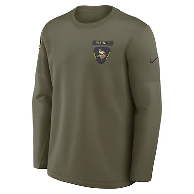 Minnesota Vikings Salute to Service Sideline Triumphant Win Coach Men's Nike NFL Pullover Crew