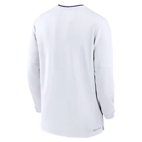 LSU Tigers Sideline Coach Men's Nike Dri-FIT College 1/2-Zip Long-Sleeve Top