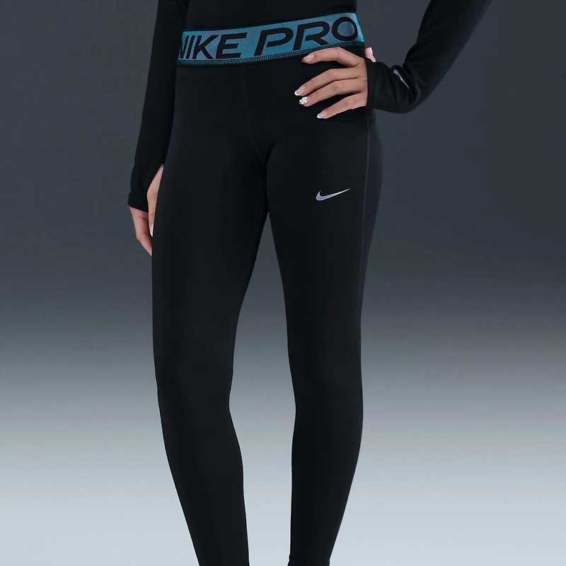 Nike Pro Big Kids' (Girls') Dri-FIT Leggings with Shine Accents