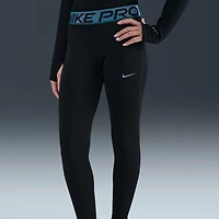 Nike Pro Big Kids' (Girls') Dri-FIT Leggings with Shine Accents