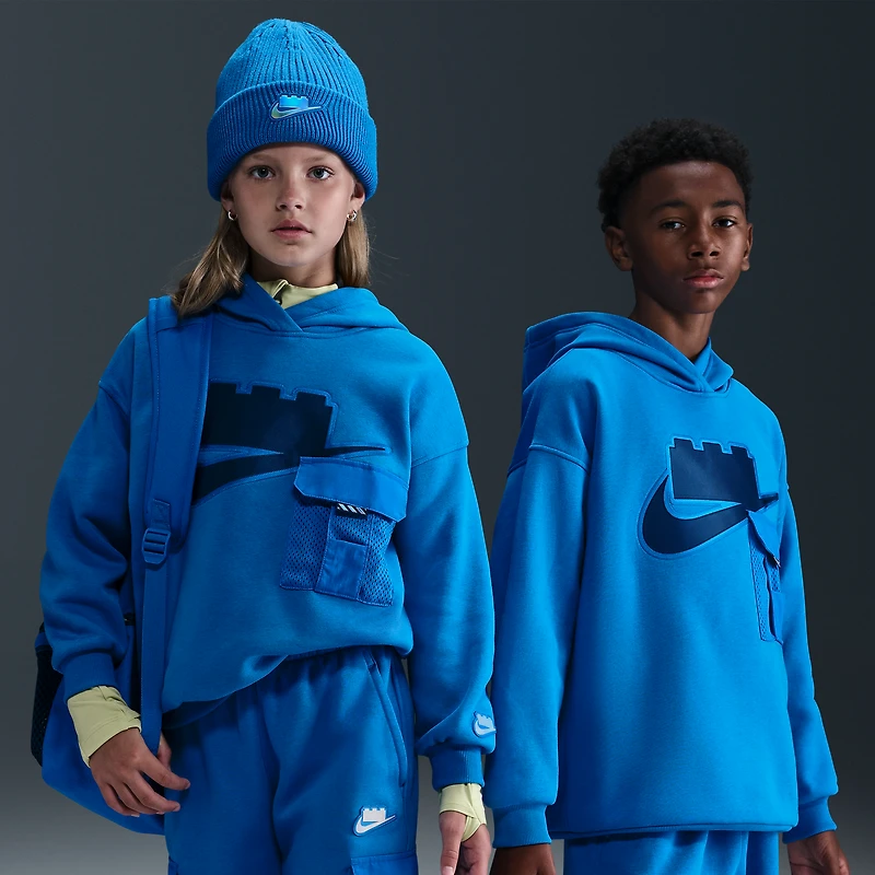 Nike x LEGO® Collection Big Kids' Oversized Pullover Hoodie
