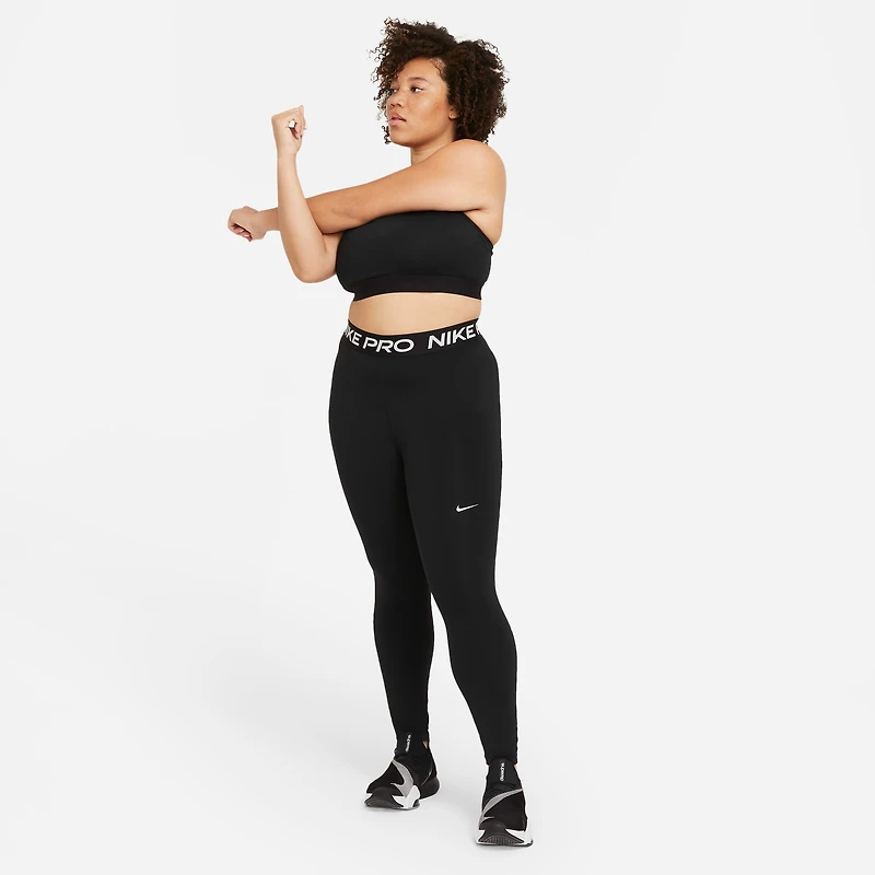 Nike Pro Women's Mid-Rise Mesh-Paneled Leggings