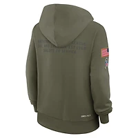 New York Jets Salute to Service Sideline Women's Nike Dri-FIT NFL Pullover Hoodie