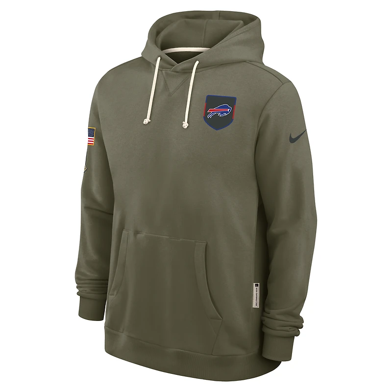 Buffalo Bills Salute to Service Sideline Dominant Force Men's Nike Dri-FIT NFL Pullover Hoodie