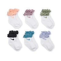 Nike Baby (12-24M)/Toddler Ruffled Socks (6 Pairs)