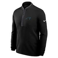 Carolina Panthers Logo Victory Men's Nike Dri-FIT NFL 1/2-Zip Long-Sleeve Top
