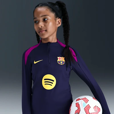 FC Barcelona Strike Big Kids' Nike Dri-FIT Soccer Drill Top