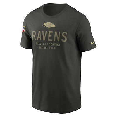Baltimore Ravens Salute to Service Sideline Primary Edge Men's Nike Dri-FIT NFL T-Shirt
