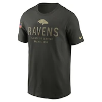 Baltimore Ravens Salute to Service Sideline Primary Edge Men's Nike Dri-FIT NFL T-Shirt