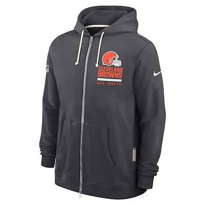 Cleveland Browns Utility Player Sideline Men's Nike Dri-FIT NFL Full-Zip Hoodie