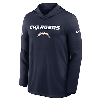 Los Angeles Chargers Pass Accuracy Men's Nike Dri-FIT NFL Long-Sleeve Hooded Top