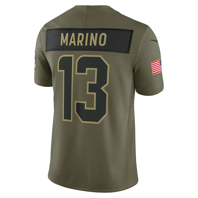 Dan Marino Miami Dolphins Salute to Service Retired Men's Nike Dri-FIT NFL Limited Jersey