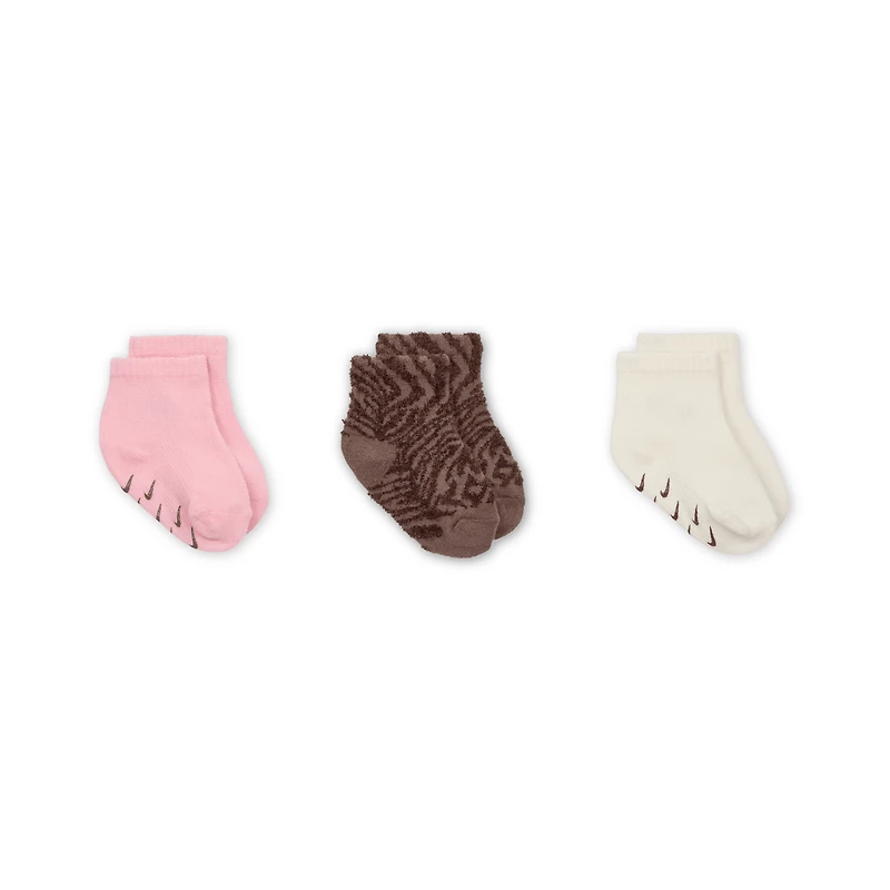Nike Wild Warmth Infant/Toddler Ribbed Gripper Socks (3 Pairs)